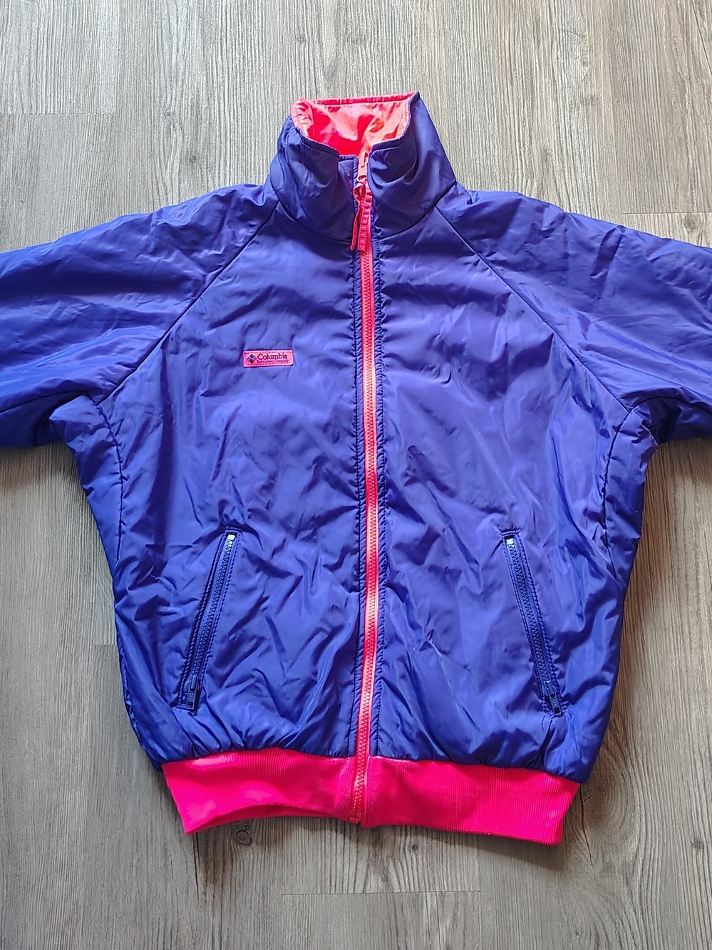 Columbia Women's Vtg Reversible Thinsulate Insulated Ski Full Zip Coat Jacket M